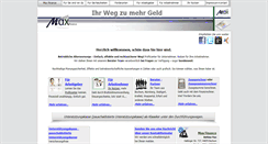 Desktop Screenshot of maxfinance.de